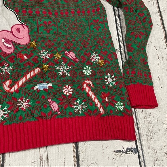 Unicorn Ugly Christmas Crewneck Sweater Jumper Pullover Shirt - Picture 3 of 6